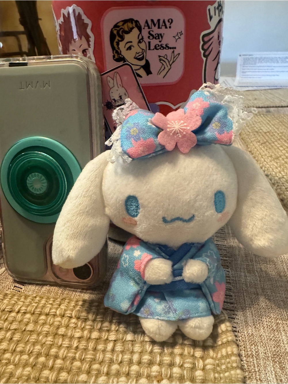 Sanrio Plush Key Chain Cinnamoroll ( Sakura kimono Series )